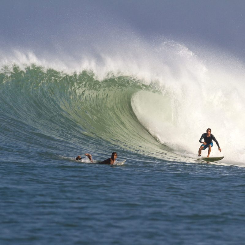 Indonesia, Bali, Surfing a wave